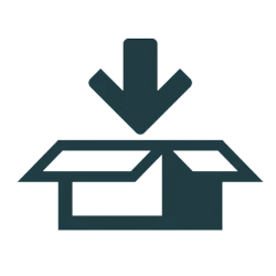 USB Icon: Verpackungsmaterial & Einpackservice